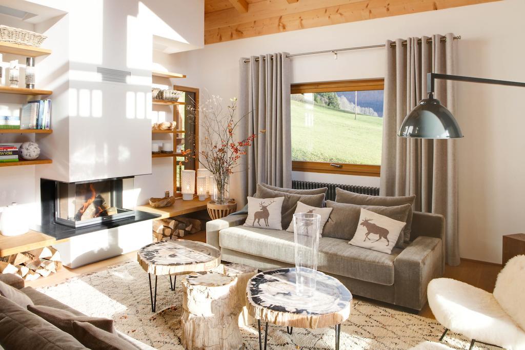 Chalet La Vigogne Et Spa เลอกรองด์บอร์นอง ห้อง รูปภาพ